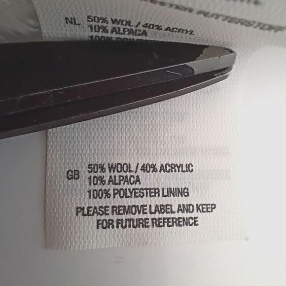 The North Face Gray Cable Knit Beanie Winter Hat Wool Alpaca Minky Fleece Lined - Picture 5 of 6